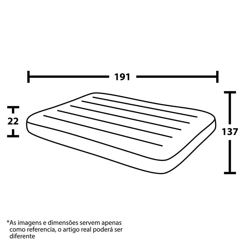 Kit 2 Colchões Infláveis Casal Flocked Comfort Vg Plus