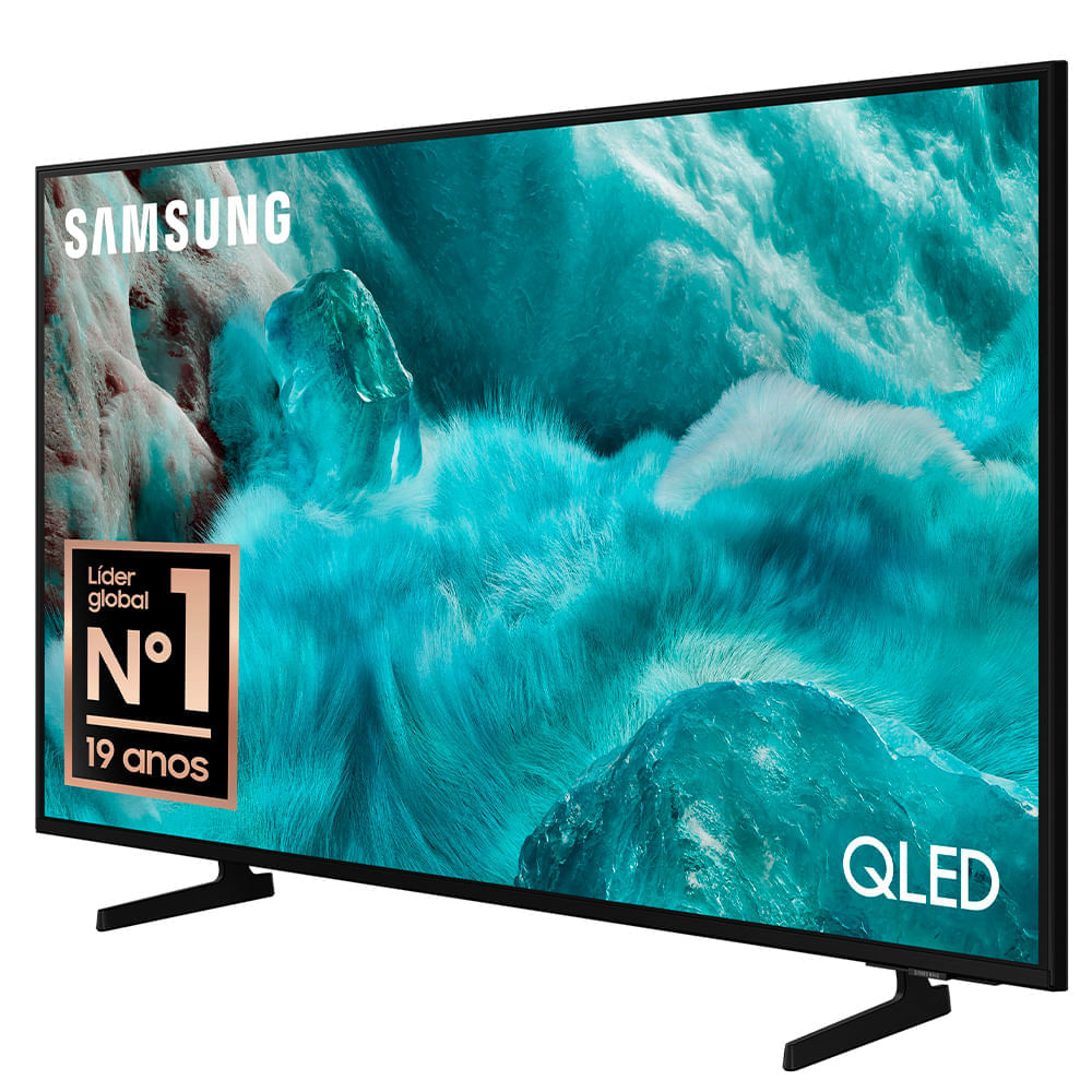 Smart TV Samsung 85" Polegadas QLED 4K Q7F 2025, Processador com AI e Alexa Integrada Bivolt