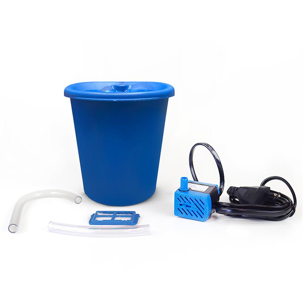Miniatura Fonte Bebedouro Elevado Meau Azul para Cães e Gatos - Bivolt
