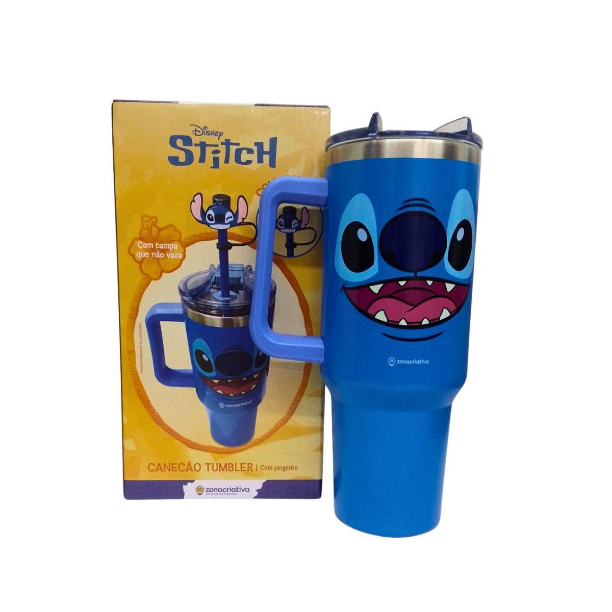 Miniatura Copo Térmico Tumblr Do Stitch C/Pingente 1,15L Zona Criativa