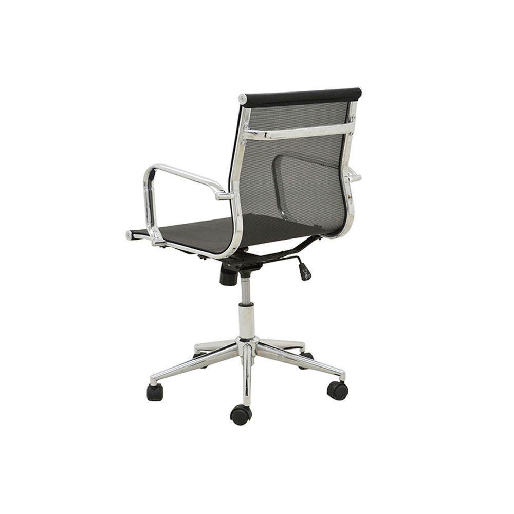 Miniatura Cadeira De Escritório Sevilha Baixa - Tela Preta