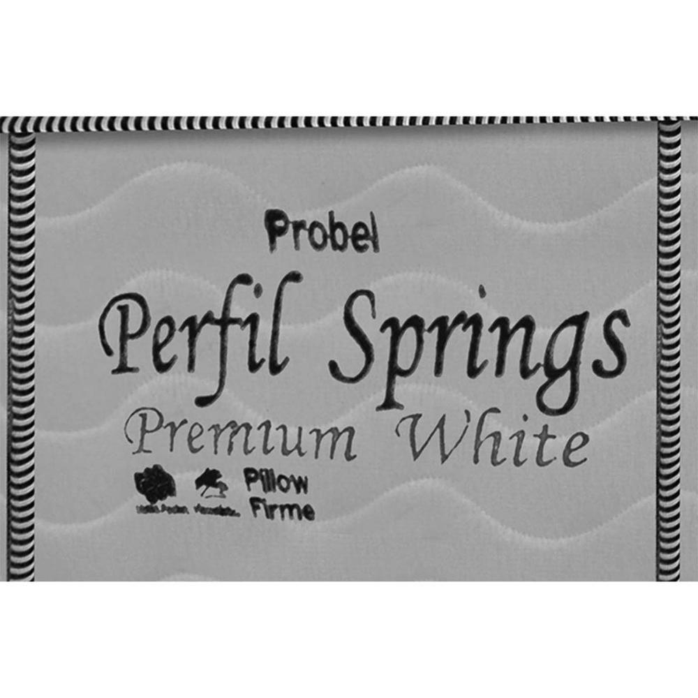 Miniatura Cama Box King: Colchão Molas Probel Masterpocket Perfil Springs Premium White + Base White(193X203)