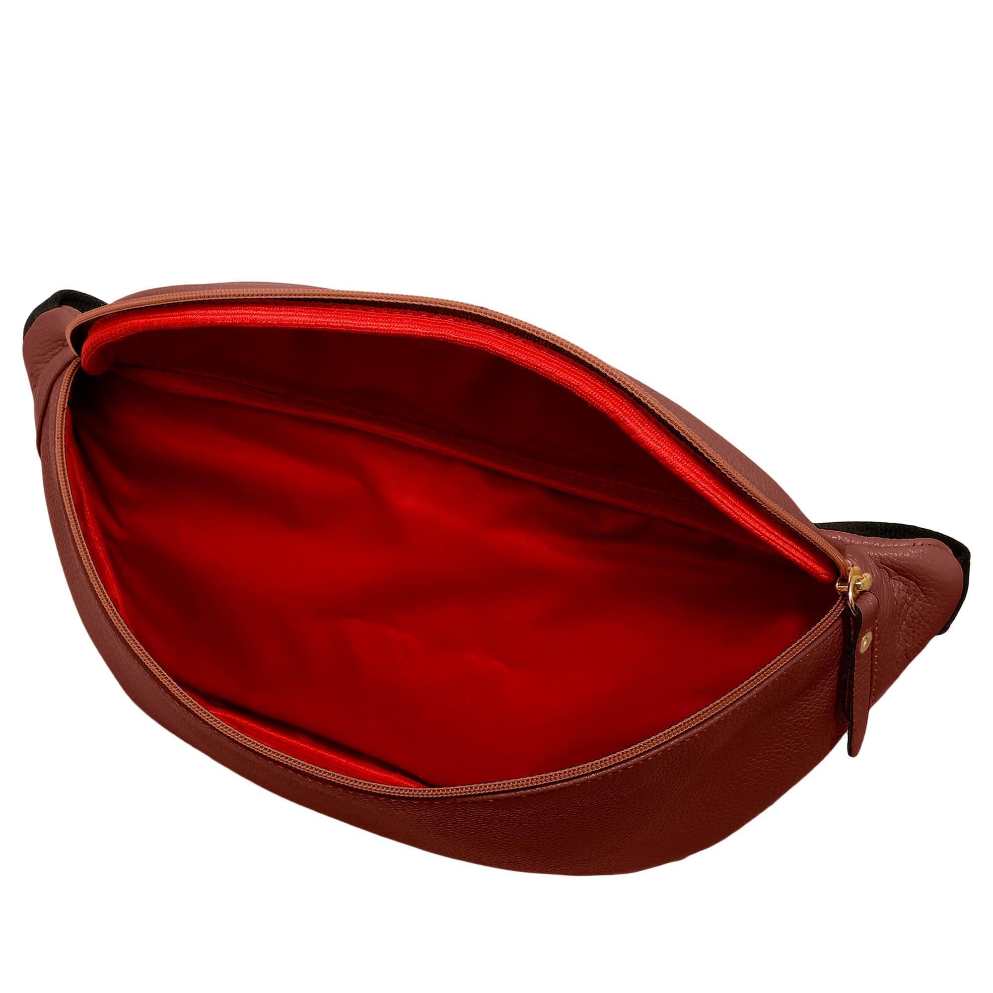 Miniatura Pochete Feminina De Couro Bovino Mariart Begônia