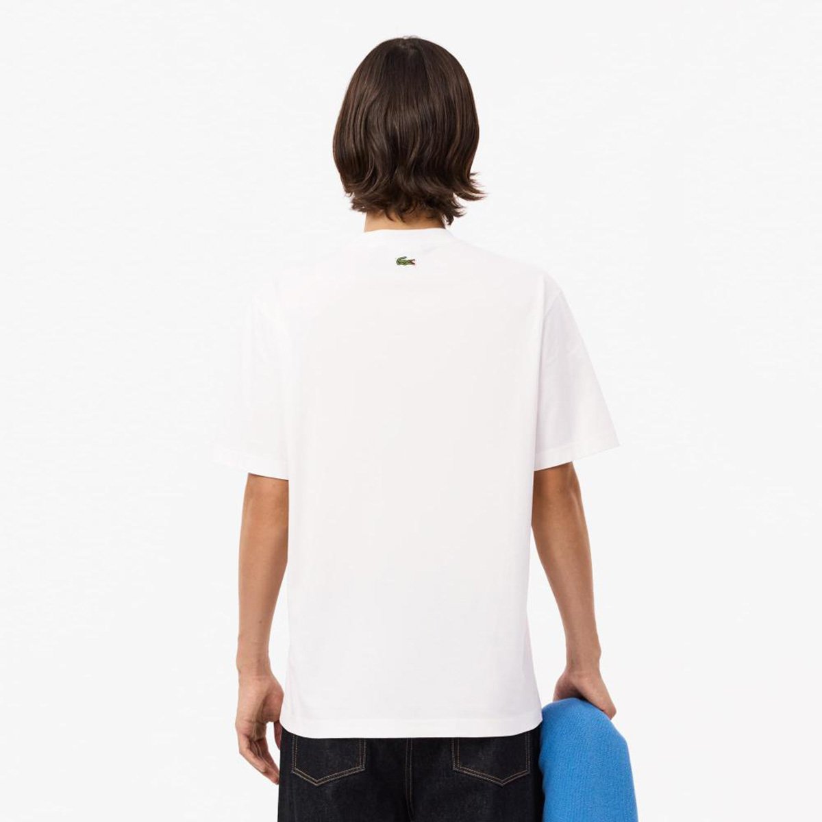 Miniatura Camiseta Lacoste Masculina Branco - EGG