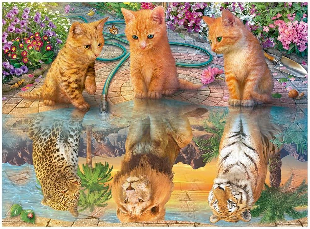 Miniatura Quebra-Cabeça Adoráveis Felinos 500 Peças - Grow 04568