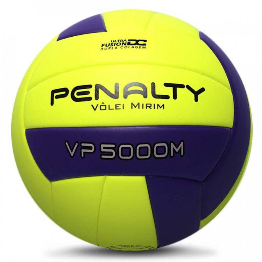 Miniatura Bola De Vôlei Penalty Vp 5000M Mirim X Amarela E Roxa