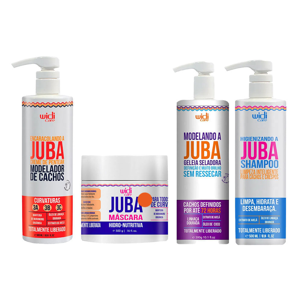 Miniatura Widi Care Juba Kit - Leave-In + Máscara + Geléia + Shampoo Kit