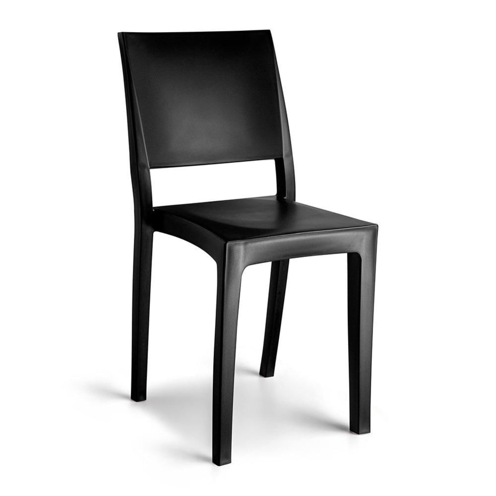 Miniatura Conjunto 8 Cadeiras Hydra Plus 53,5x40,6x84,4 Cm Preto