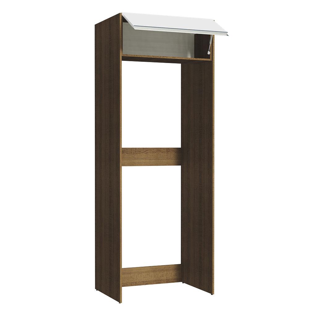 Miniatura Porta Geladeira 1 Porta Basculante Rustic/Branco Glamy Madesa Rustic/Branco