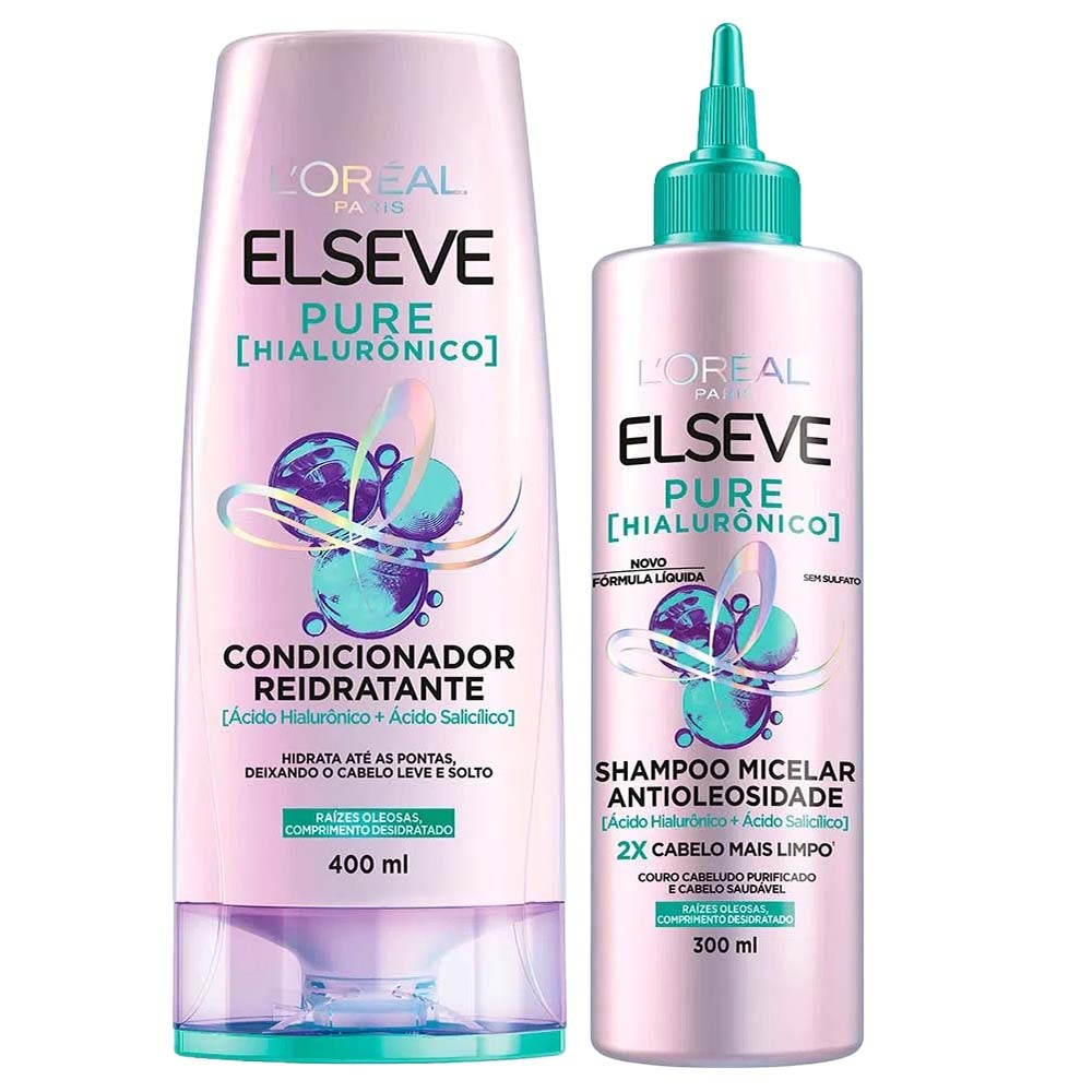 Miniatura Elseve Pure Hialurônico Kit - Shampoo Micelar + Condicionador Kit