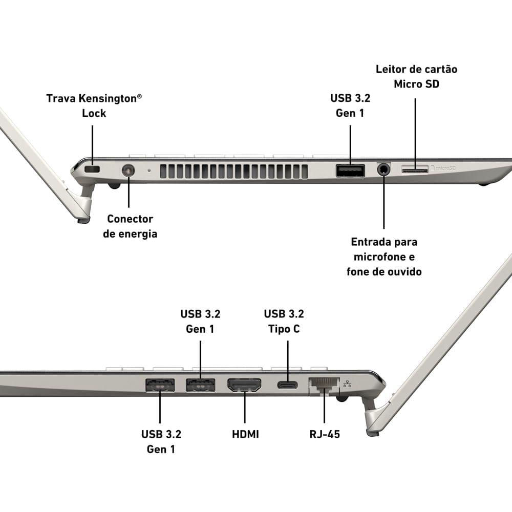 Miniatura Notebook Vaio F14 Intel Core™ i7-1355U Windows 11 Home 32GB RAM 1TB SSD 14'' Full HD IPS Branco