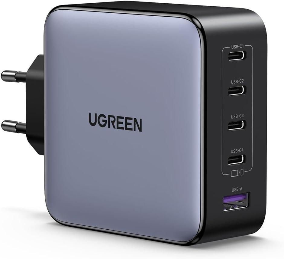 Miniatura Fonte Carregador De Parede Ugreen 100W 5 Em 1