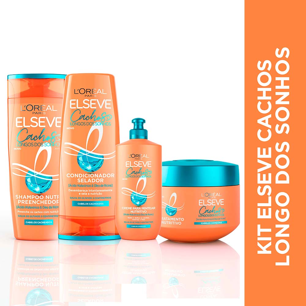 Miniatura Elseve Cachos Longos dos Sonhos Kit - Shampoo + Condicionador + Máscara+ Creme de Pentear Kit
