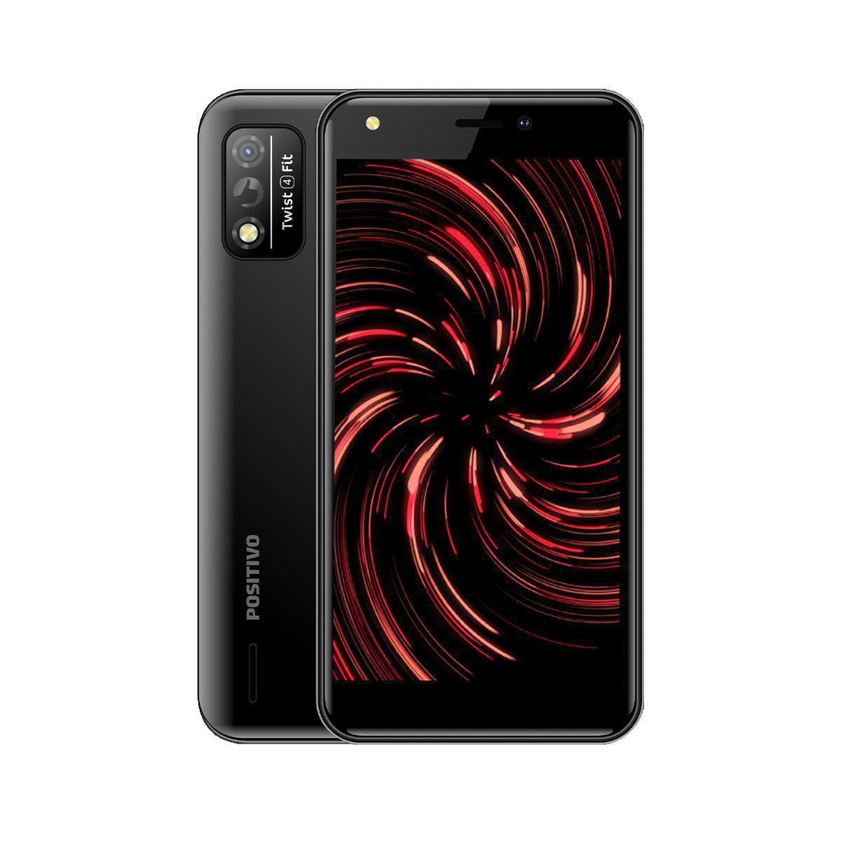 Miniatura Celular Do Idoso Teclas Grandes 32Gb Sos Positivo Preto