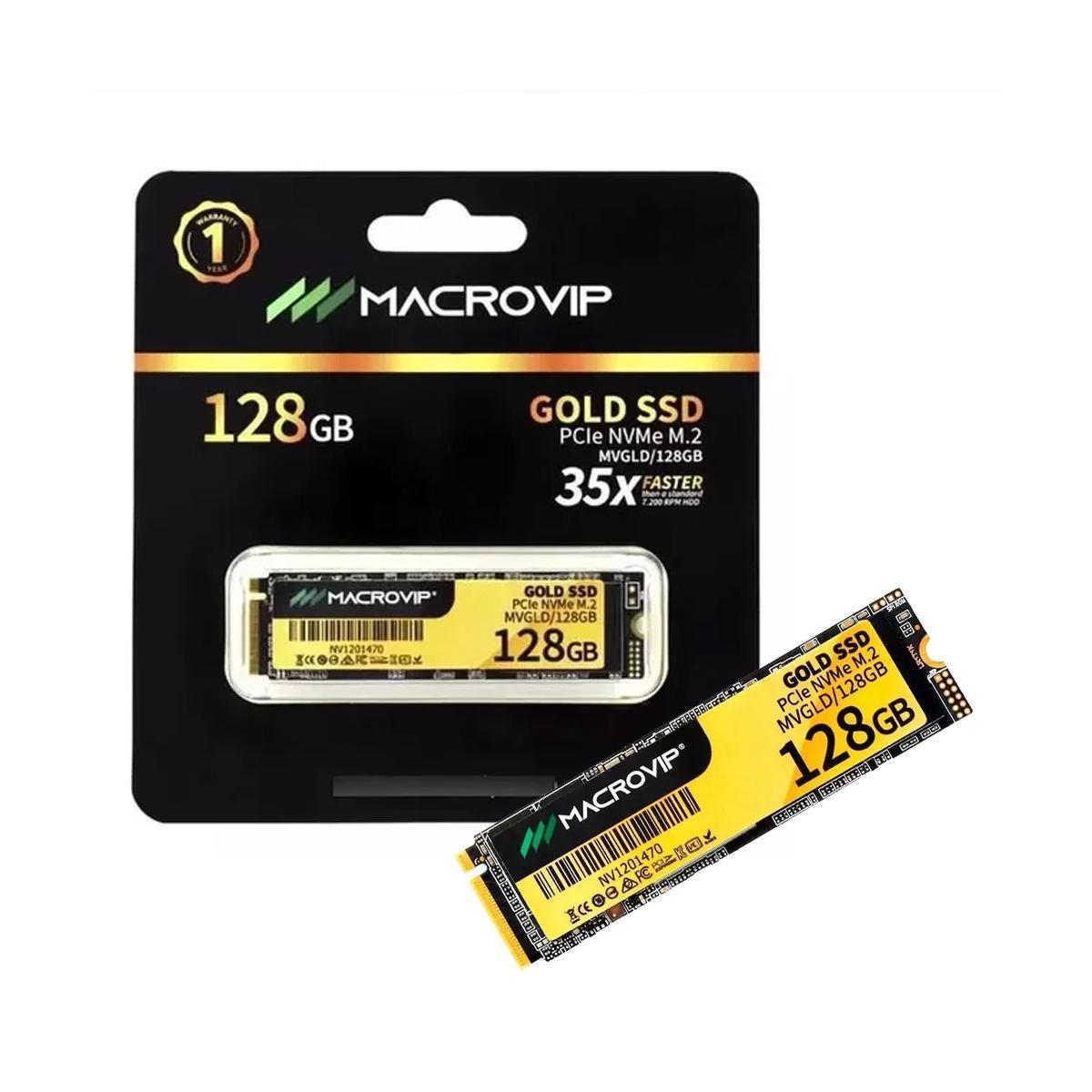 Miniatura Ssd M2 Nvme 128Gb Macrovip Gold Alta Velocidade E Desempenho