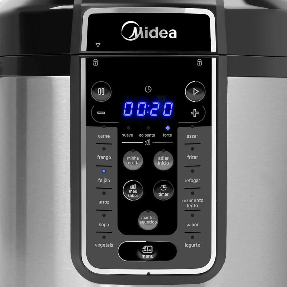 Panela Elétrica Midea de Pressão MasterSteam 6L Inox 127V