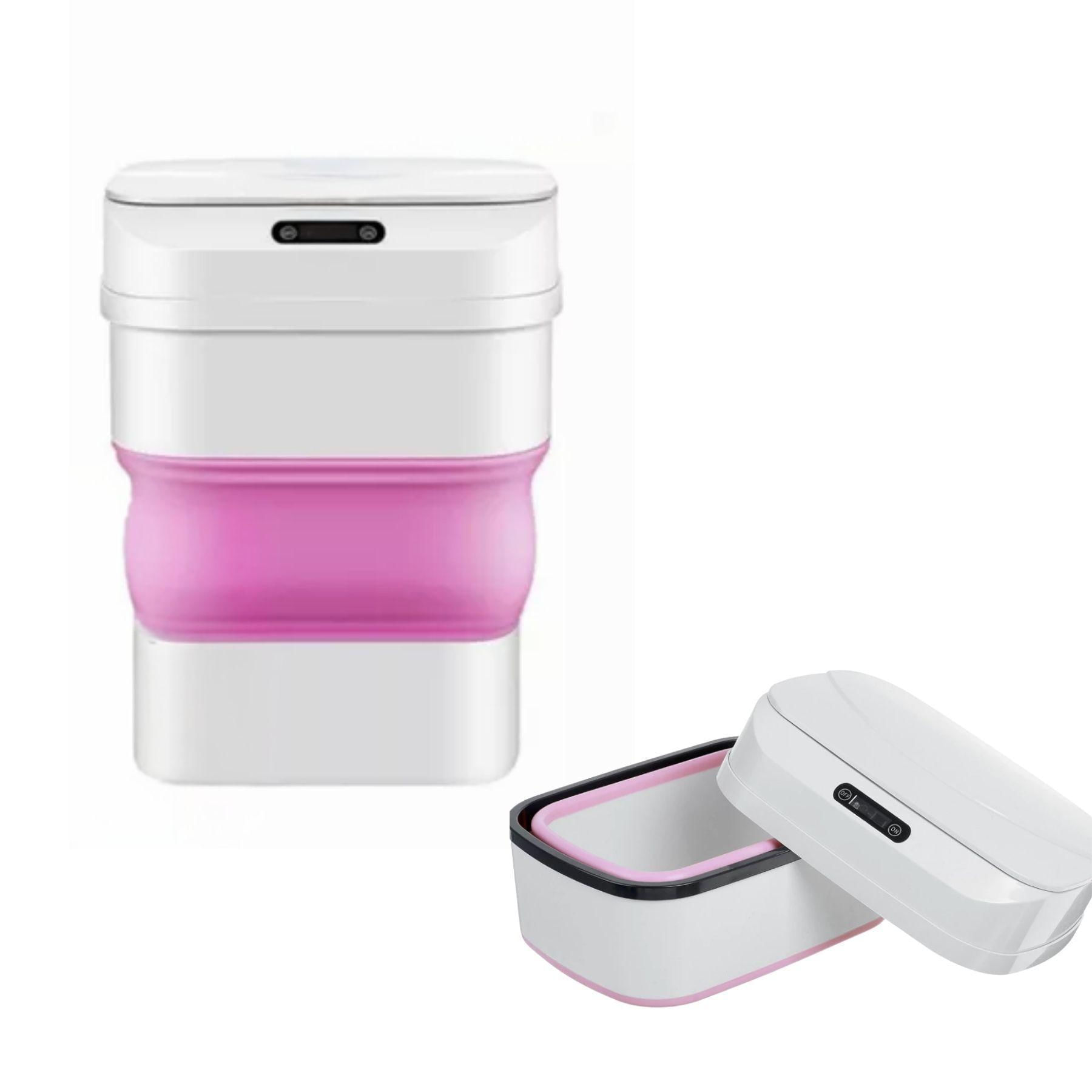 Miniatura Lixeira Inteligente Sensor Proximidade 17,5L Rosa Envio Já
