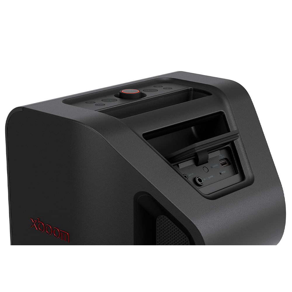 Caixa de Som LG XBOOM Stage 301, 240W, Bluetooth, IPX4, Bateria 12h, Bass Boost, Luzes LED, Entrada Óptica e USB Bivolt