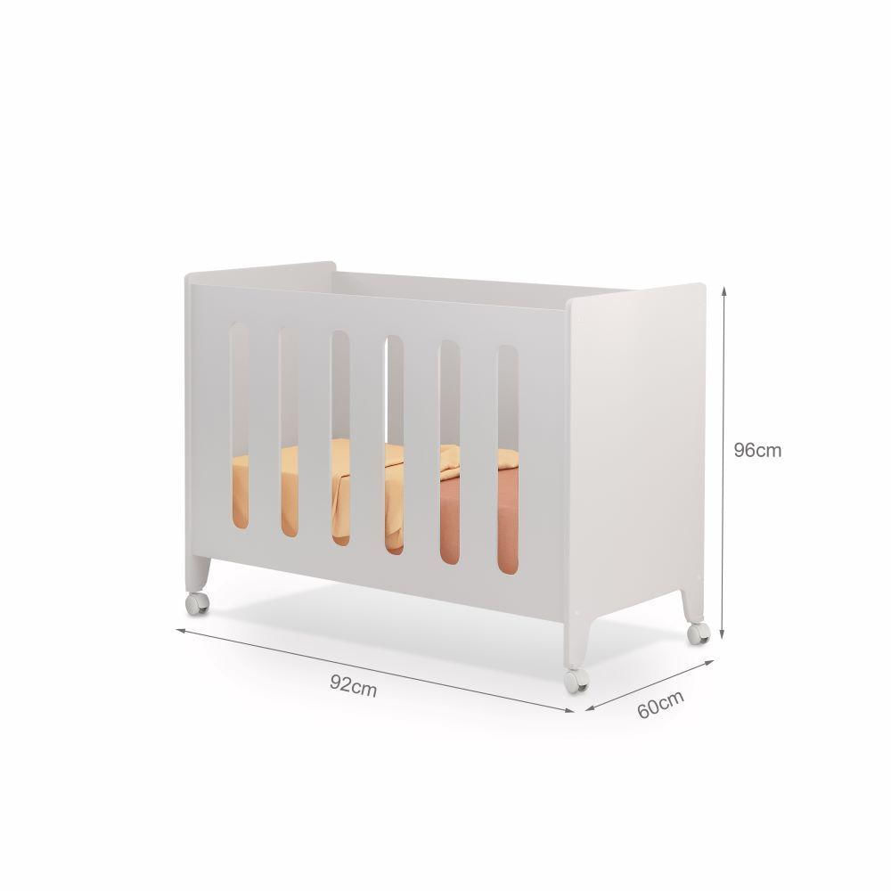 Miniatura Berço Moises Encanto Bebe Cercadinho Com 2 Regulagem + Colchão- Branco