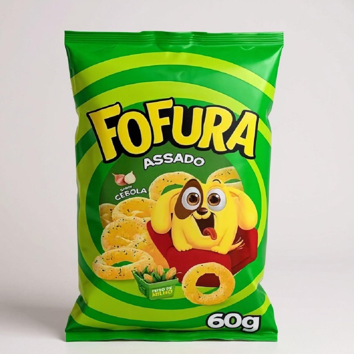 Kit 50 Salgadinhos Fofura Sabores Diversos Lanche Escola 60G