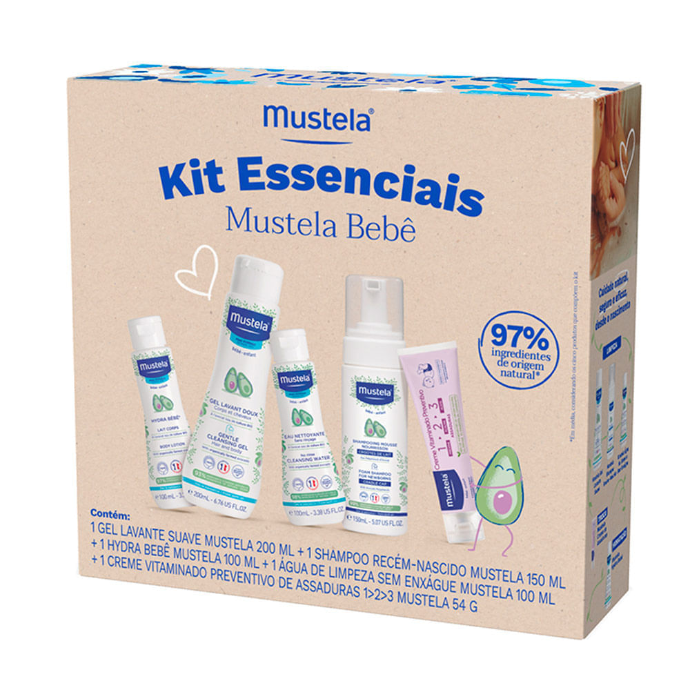 Miniatura Kit Essenciais Mustela Bebê