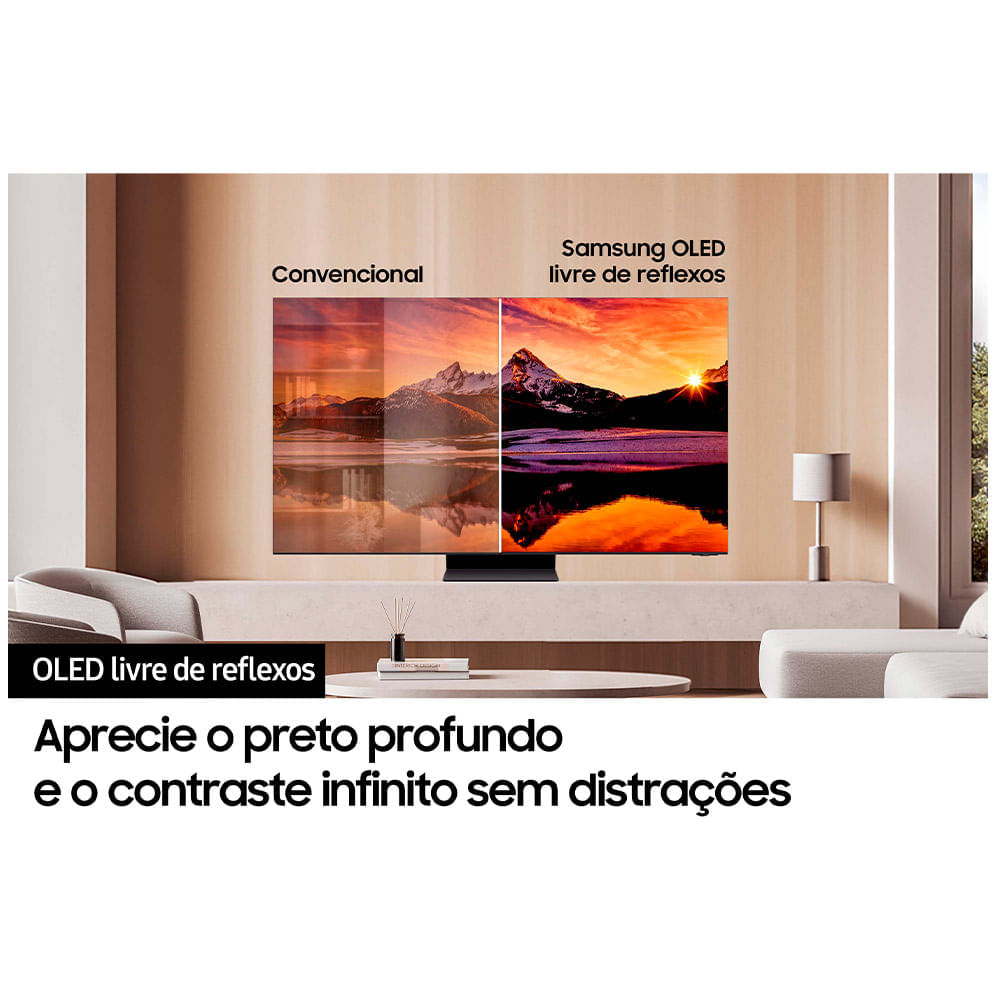 Smart TV AI Samsung OLED 4K 65" Polegadas 65S95D 2024 Bivolt