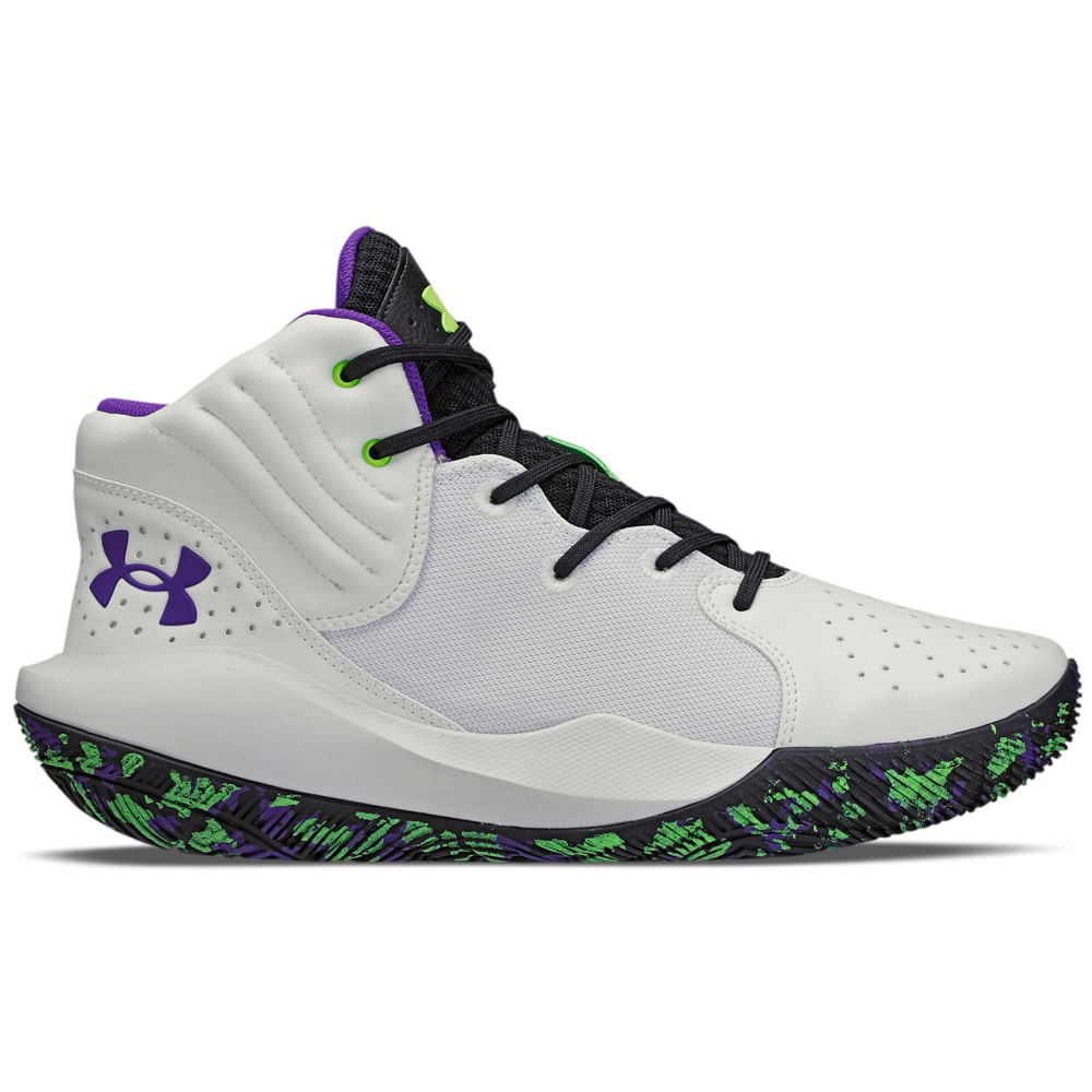 Miniatura Tênis de Basquete Masculino Under Armour JET 21 Branco - 39