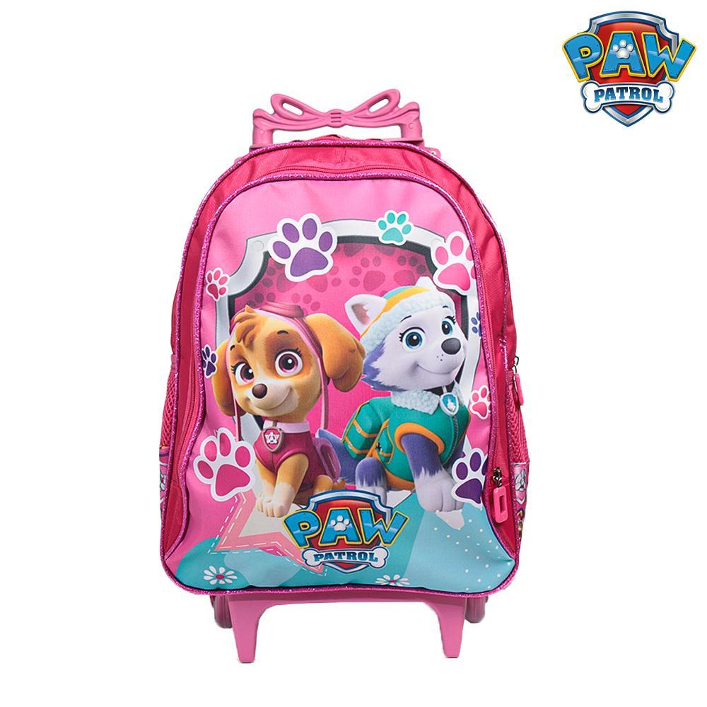 Kit Mochila Escolar Infantil Skye Patrulha Canina Rodinha