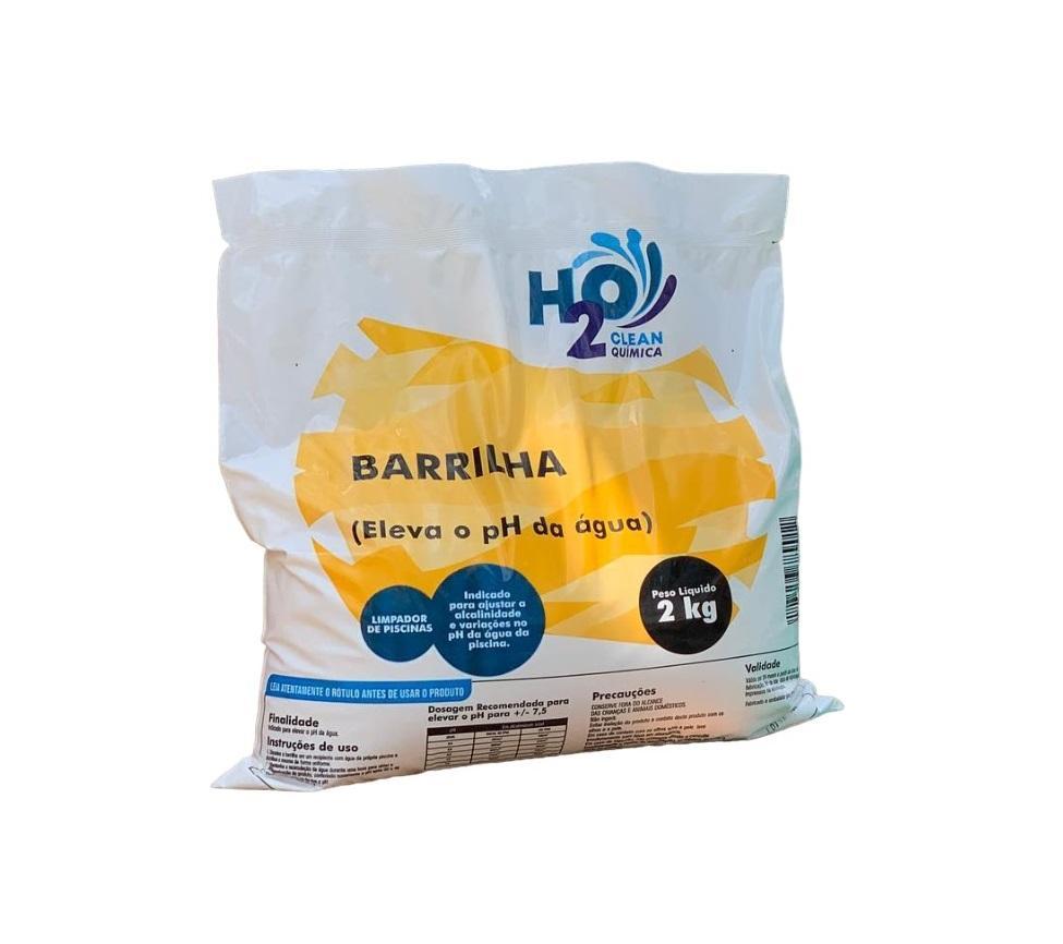 Miniatura Elevador Ph Barrilha Piscina 1 Unidade 2Kg H2O Clean Química