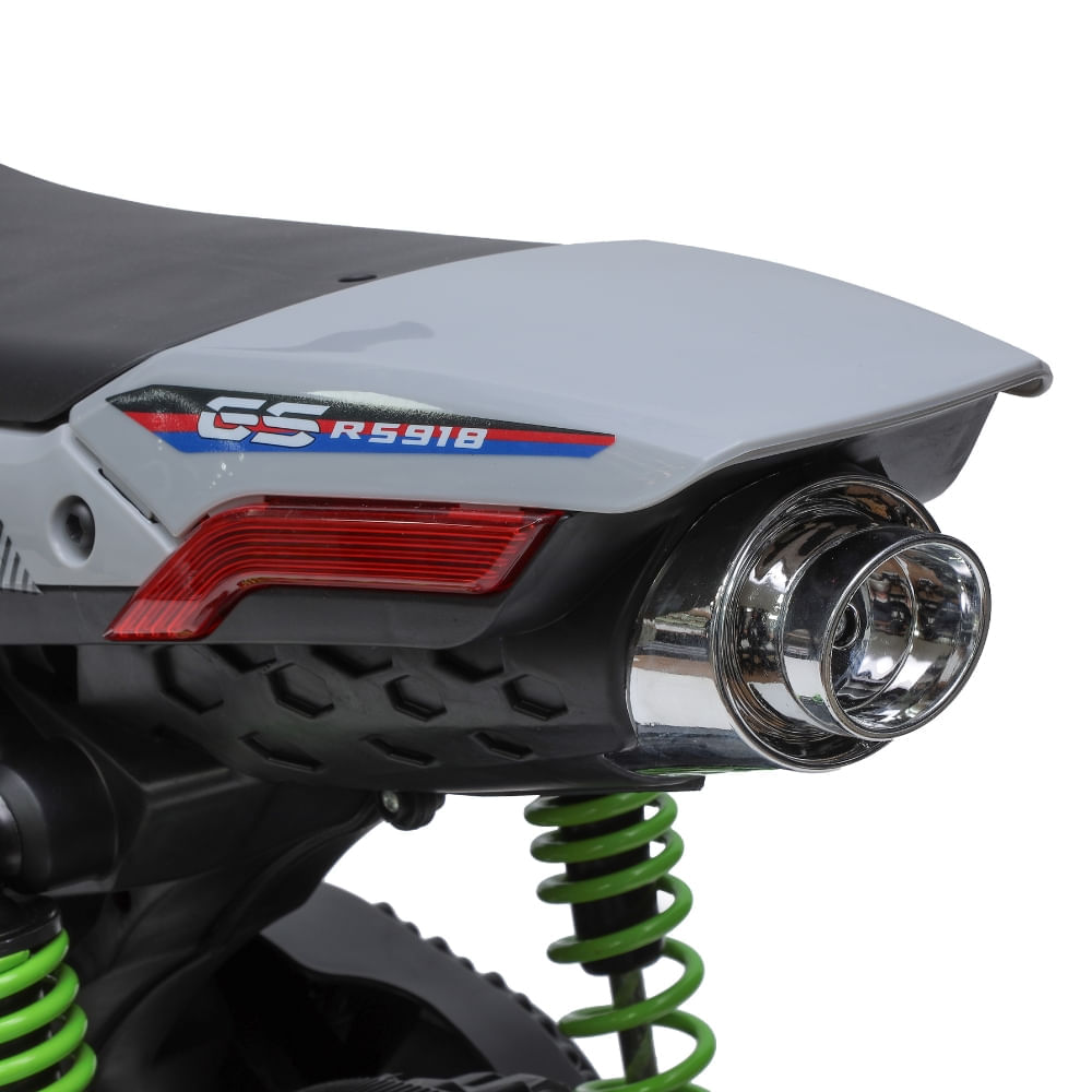 Miniatura Moto Elétrica Infantil Mini ZS 12v Rodinha Verde Zippy Toys