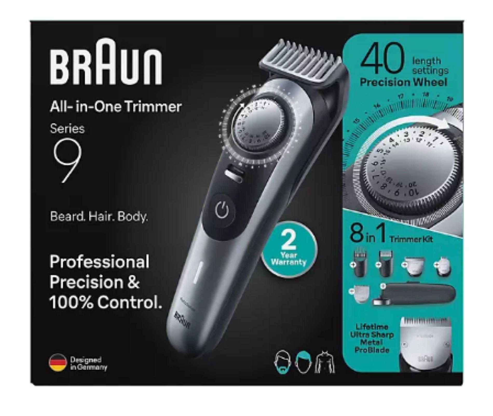 Miniatura Braun Series 9 All-In-One 8In1 Aparador De Pelos Barba/Corpo