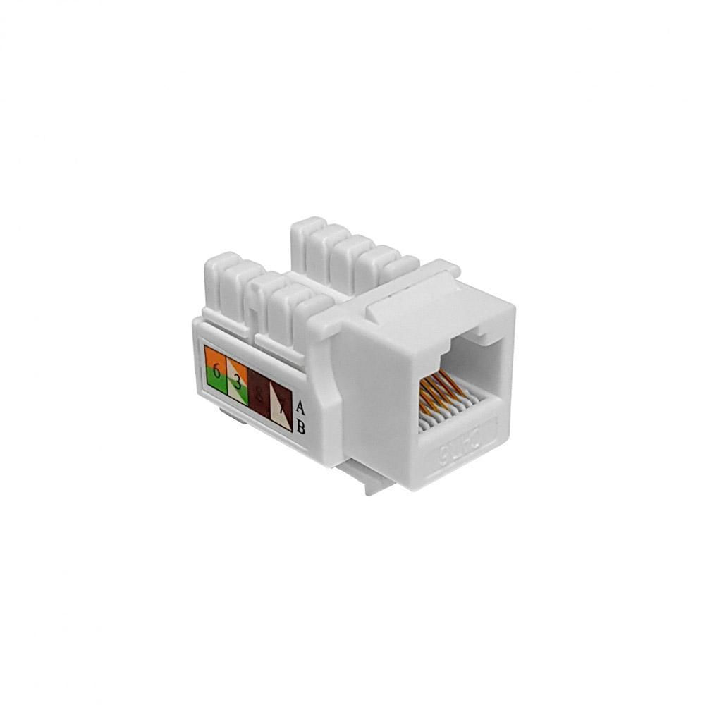 Miniatura Conector Femea Keystone Rj45 Cat5E