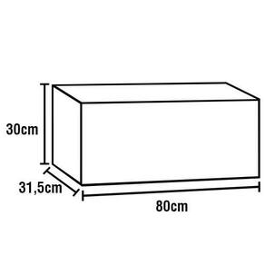 Miniatura Armário de Geladeira Bartira Ônix com 1 Porta Basculante - 80cm de largura Betula / Branco