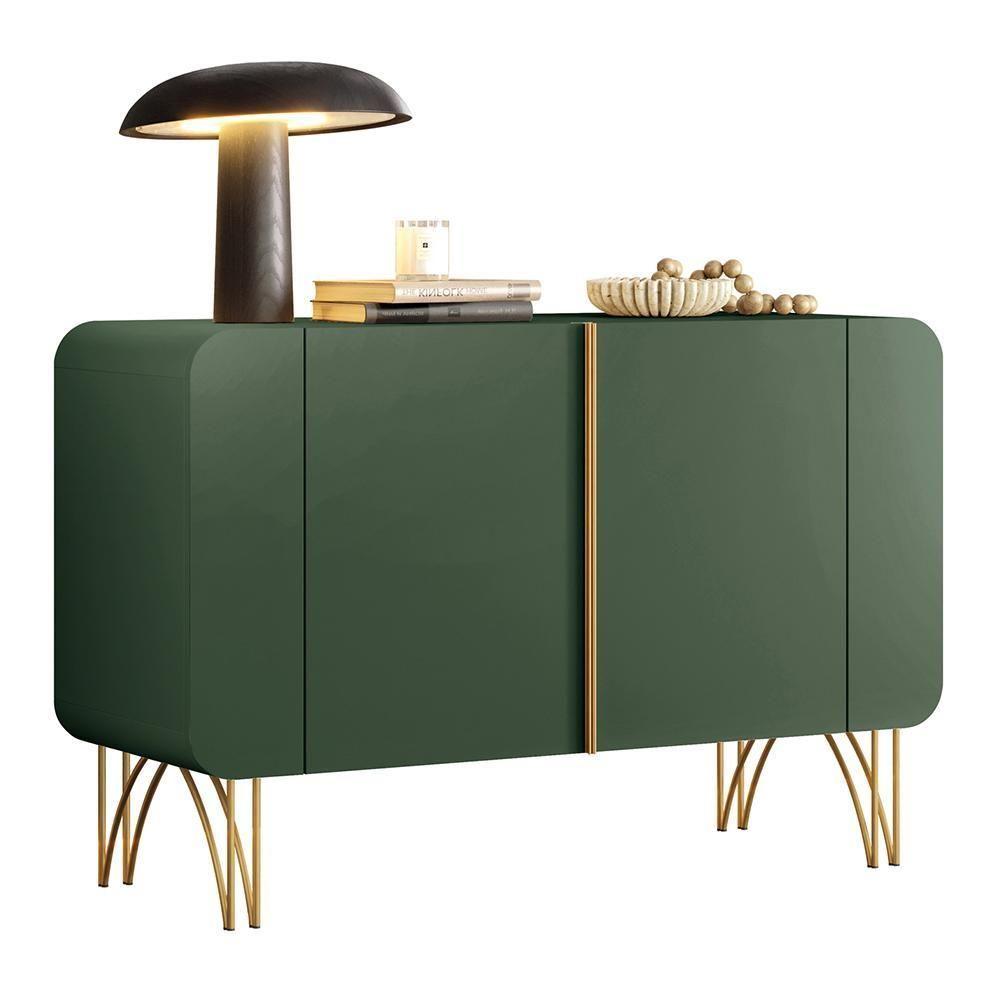 Miniatura Sala De Jantar Com Cristaleira évora E Balcão Buffet Bevenuto Verde Pistache - Hb Móveis Verde Pistache