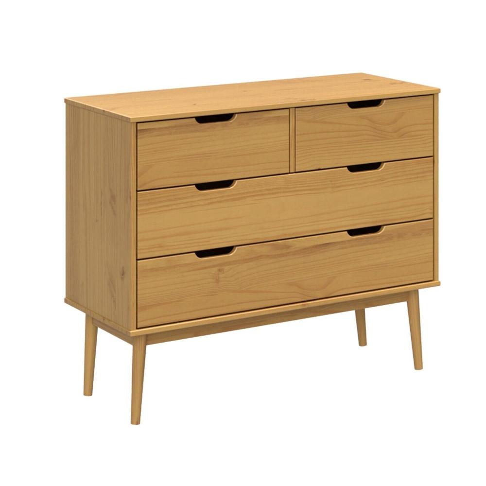 Miniatura Comoda 2 + 2 Gavetas Nórdica Yescasa Roble