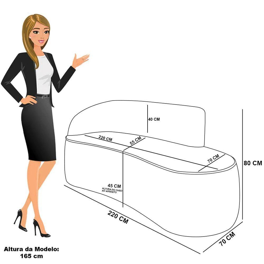 Miniatura Sofá 4 Lugares Orgânico 220 Cm Morgan Bouclê Mostarda D03 - D'rossi
