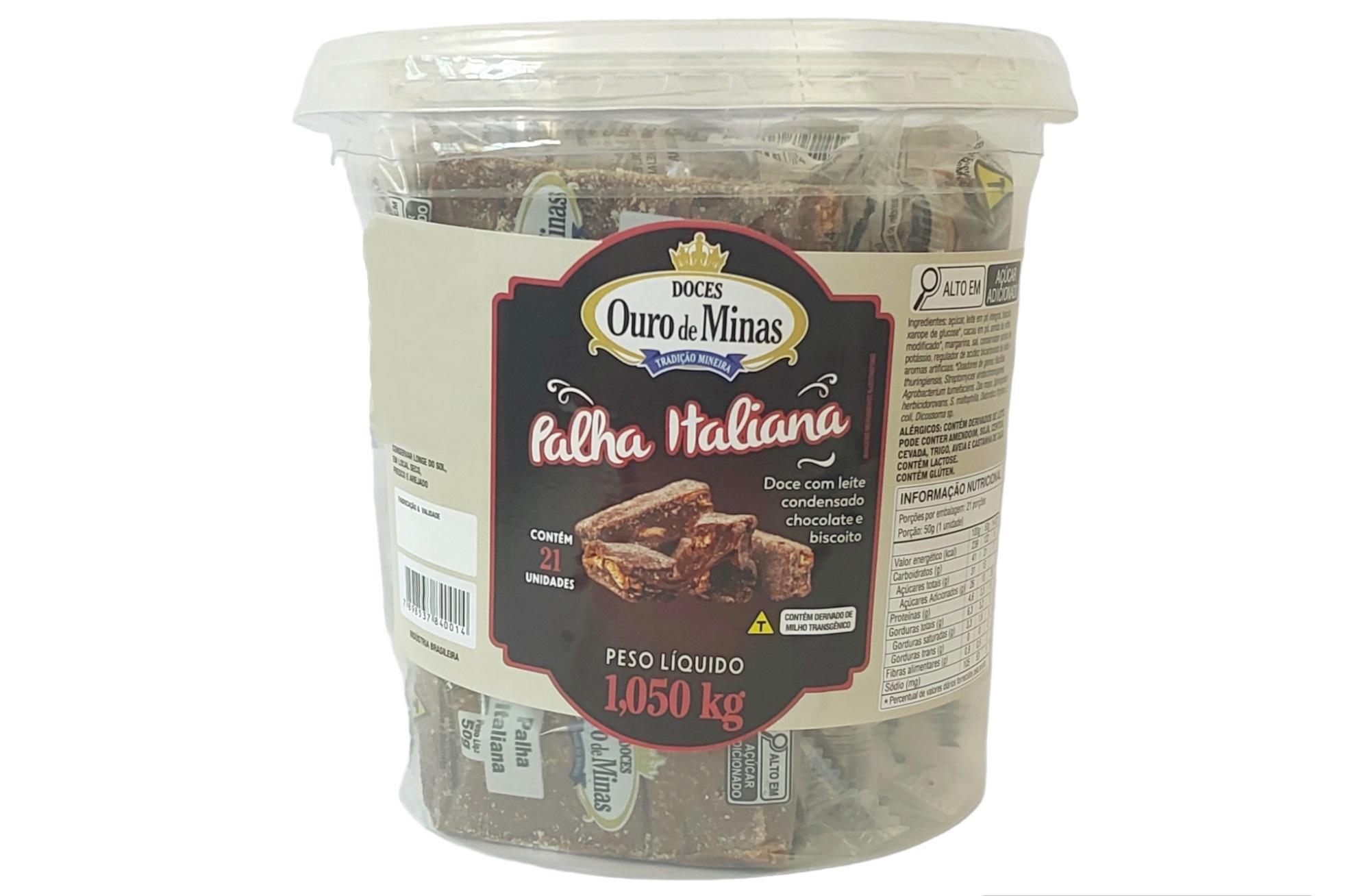 Miniatura Palha Italiana Pote 21X50G - Ouro De Minas