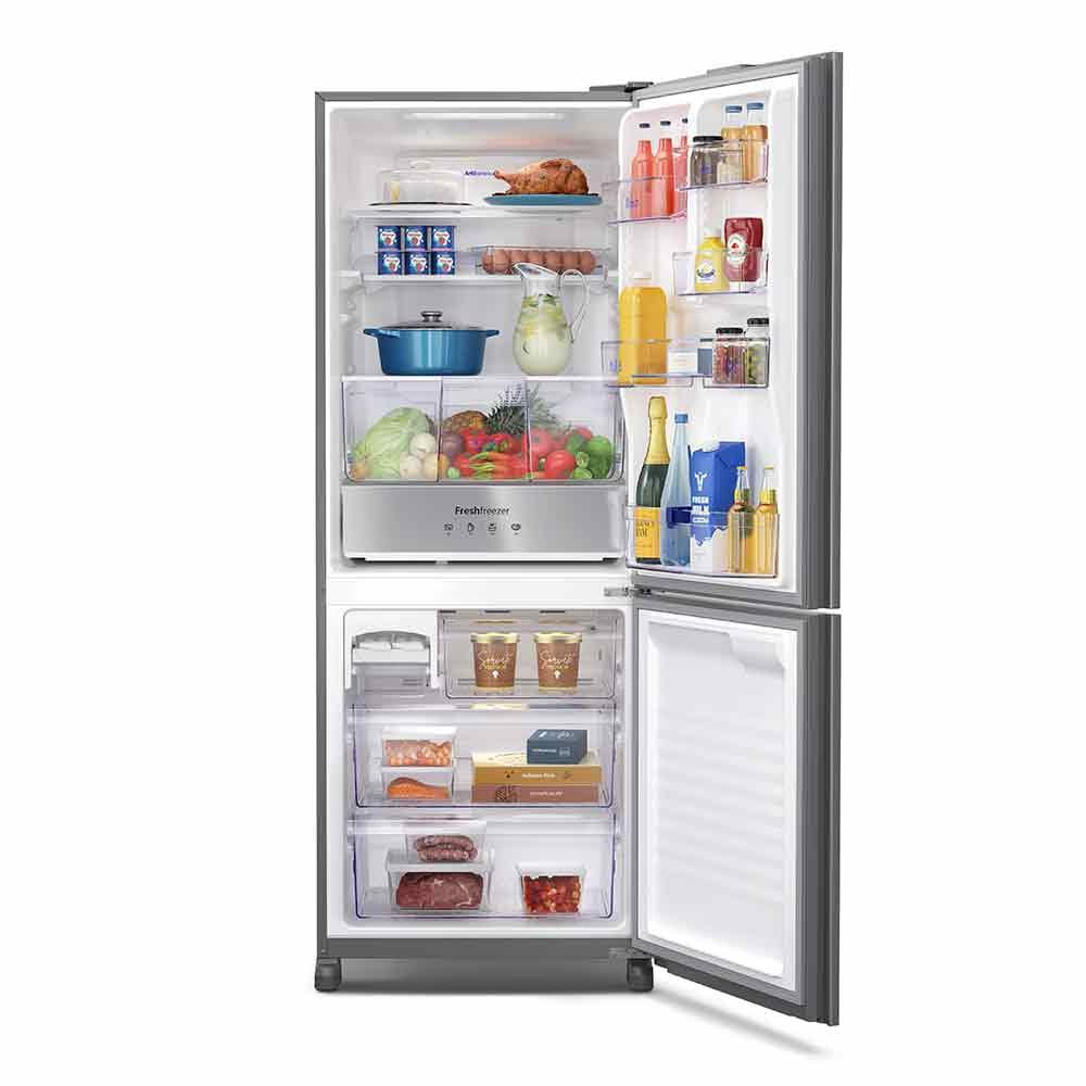 Miniatura Refrigerador Panasonic de 02 Portas Frost Free com 450 Litros Bottom Freezer Espelhado - NRBB65GV 110