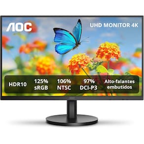 Miniatura Monitor 27” 4K AOC U27B3A/57 HDR10 Alto-falantes Integrados Bivolt Preto