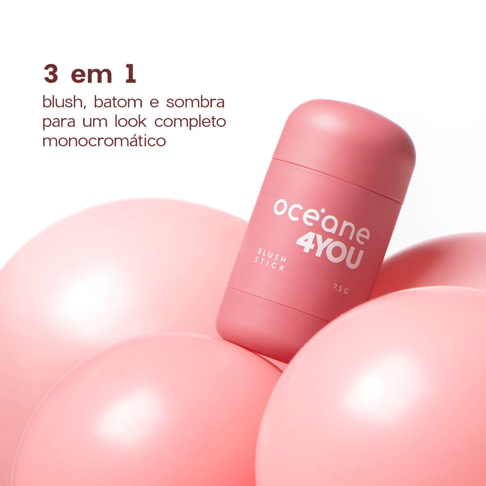 Miniatura Blush em Bastão Océane 4 You Blush Stick 7,5g Balloon