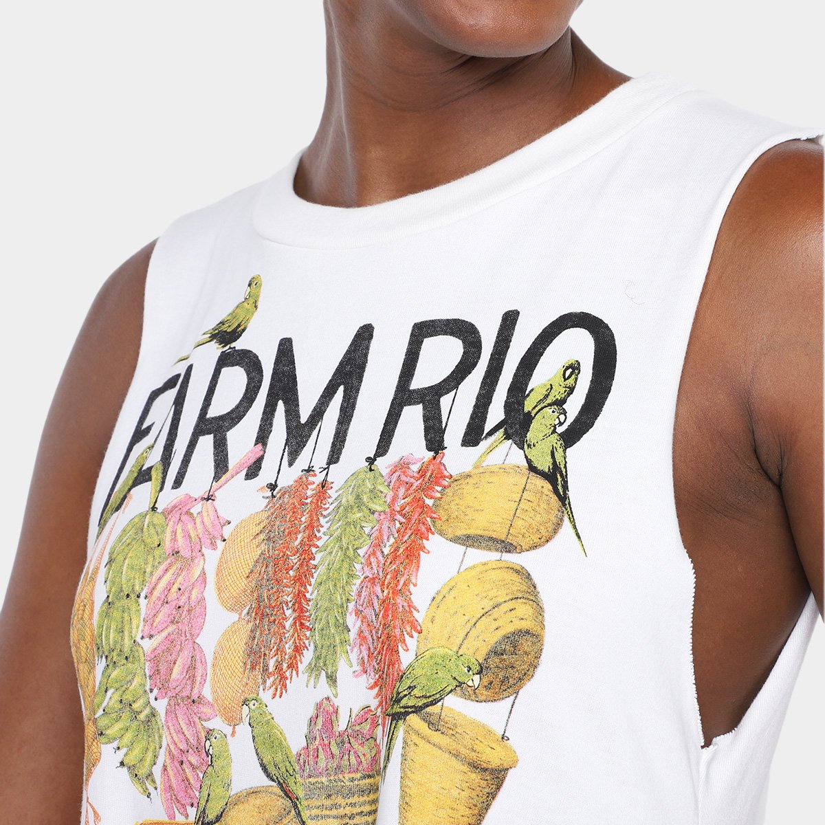 Miniatura Vestido Farm Cropped Farm Rio Feira Feminino Marrom - G
