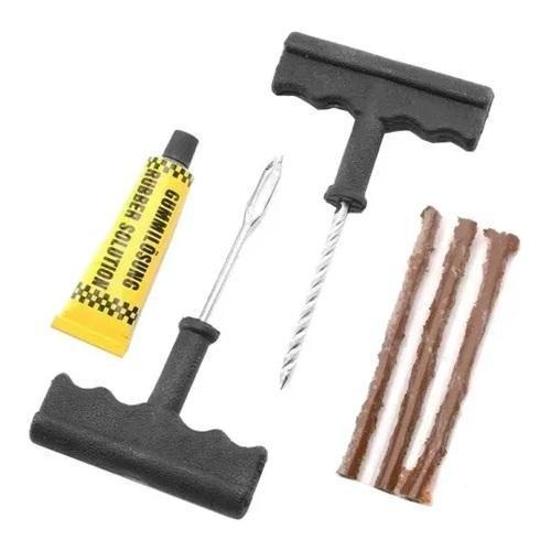 Miniatura Kit Remendo Reparo Macarrão Pneu Carro Moto Sem Câmara