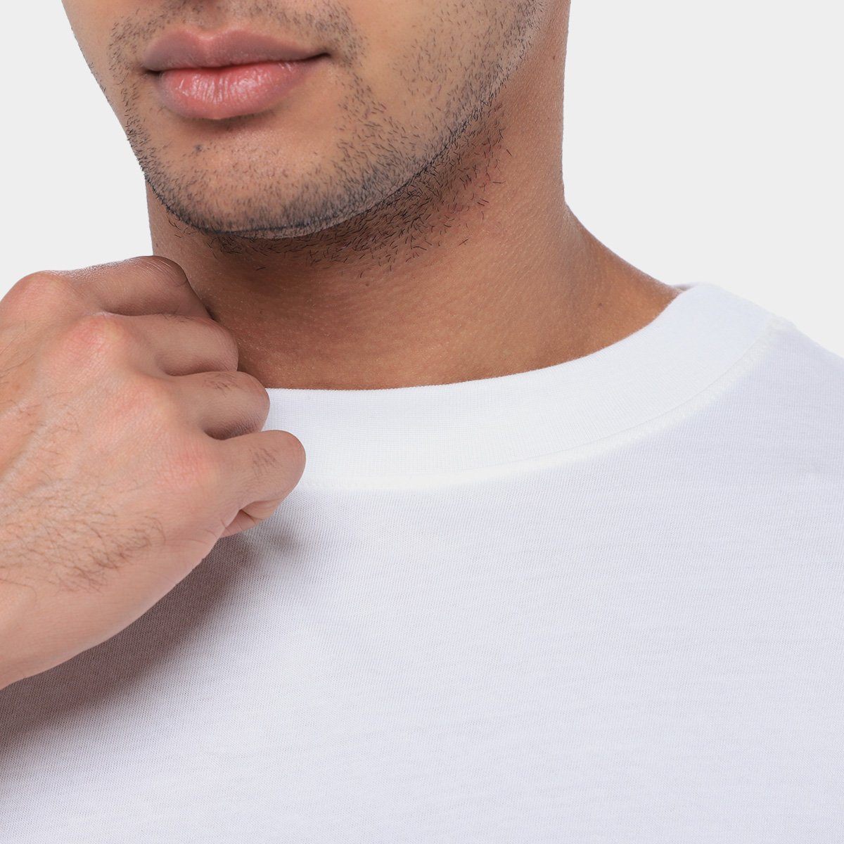 Miniatura Kit Camiseta Hering 2 Peças Masculino Preto+Branco - G