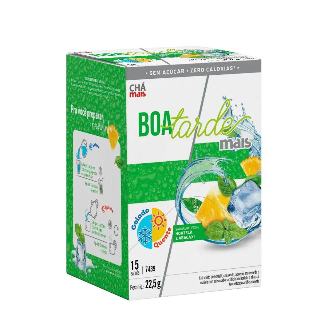 Miniatura Chá Boa Tarde Sabor Hortelã E Abacaxi Cx15 Sachês De 1,8G