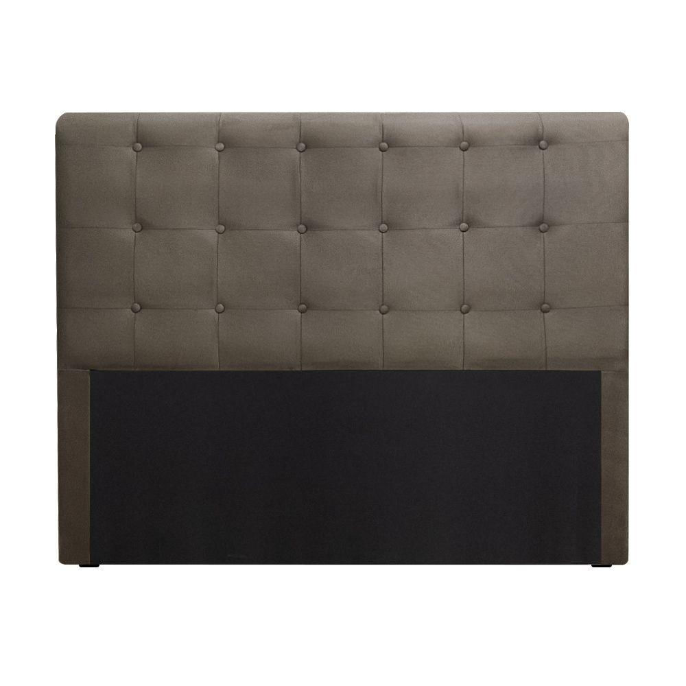 Miniatura Cabeceira Cama Box Quarto King Size Paola 1,95 Sued Marrom Castor