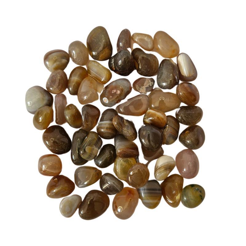 Miniatura Pedra Ágata Vermelha Rolada 1 A 2 Cm 500G Natural