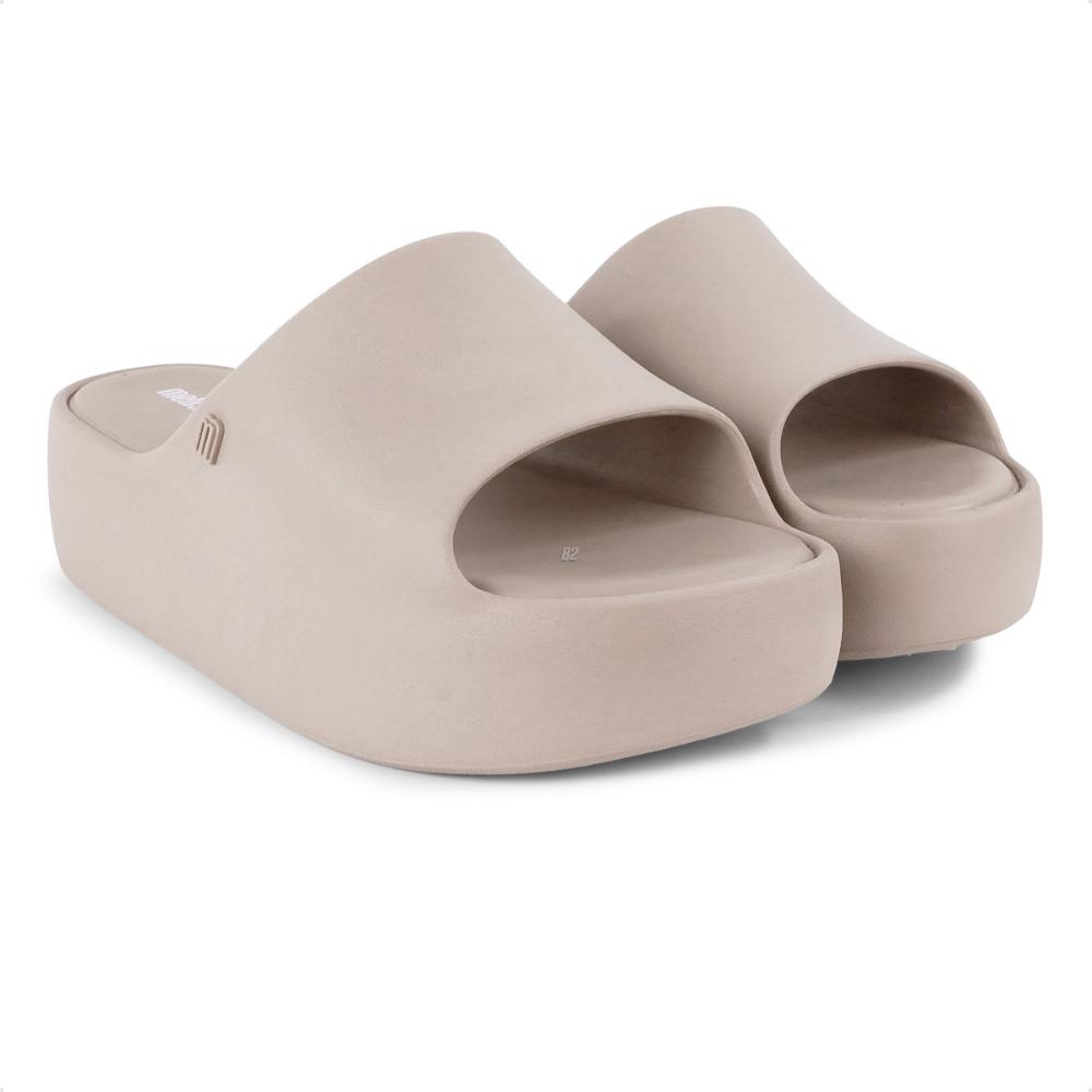 Miniatura Chinelo Slide Melissa Free Plataforma Feminina Bege - 33/34