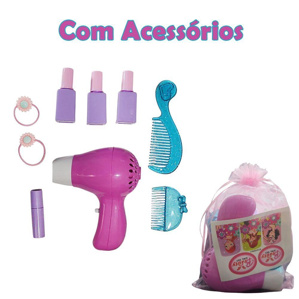 Miniatura Penteadeira Infantil Encantada Compacta Brinquedo Acessórios