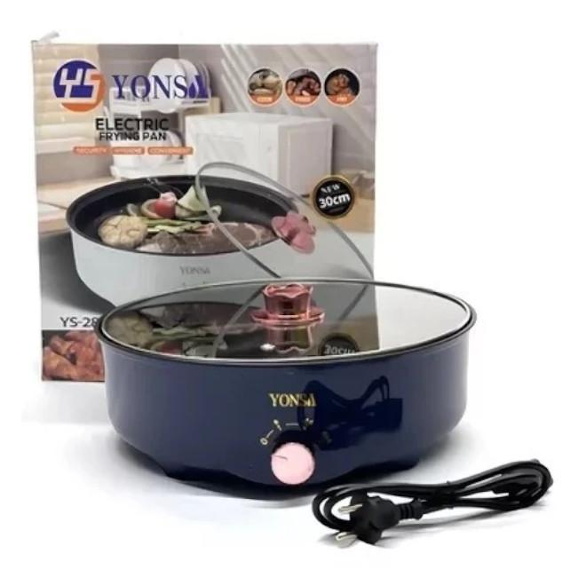 Miniatura Panela Elétrica Assadeira Antiaderente Grande 3 Níveis 600W