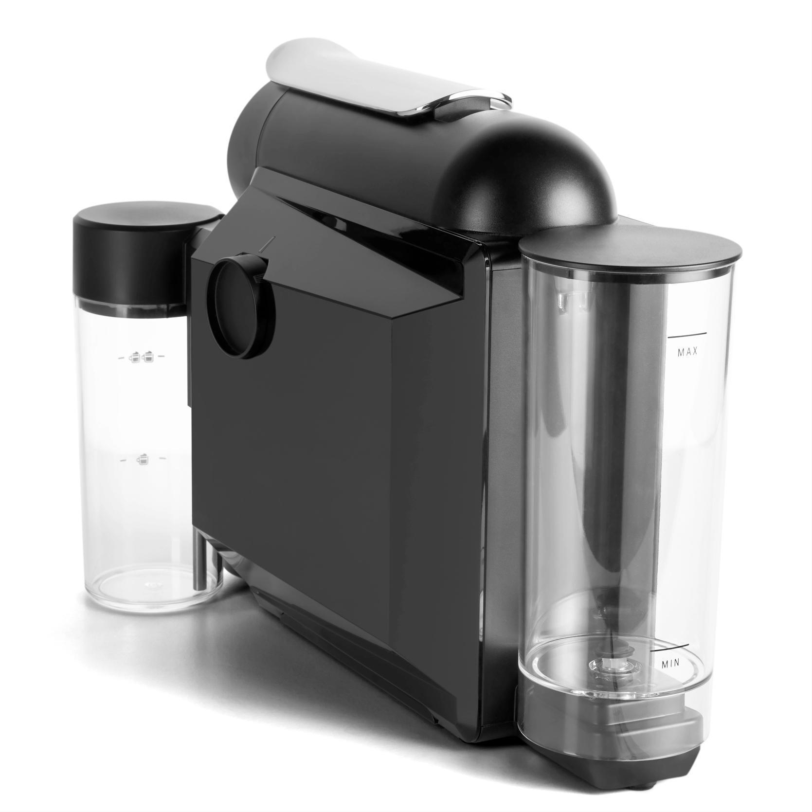 Cafeteira Espresso Cappuccino Mini Mikqool Preta, 127V Delta